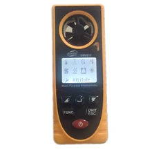 Anémomètre numérique Portable polyvalent, baromètre barométrique, humidité, Altitude, température, Point de rosée, vitesse de refroidissement du vent, GM8910