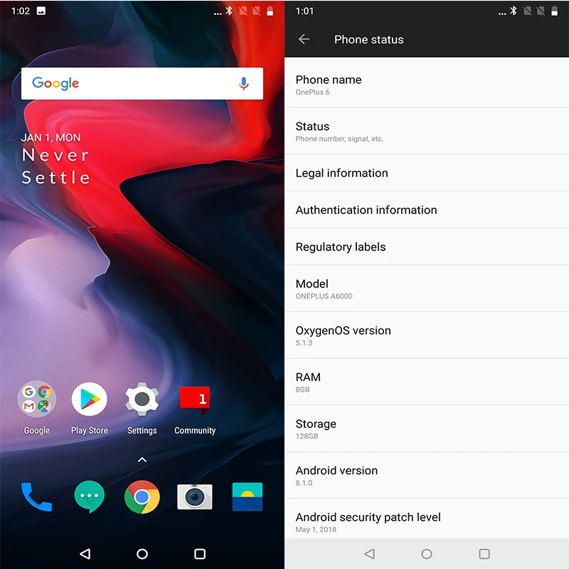 Глобальный Встроенная память 6 28 дюймов мобильного телефона Oneplus мобильный
