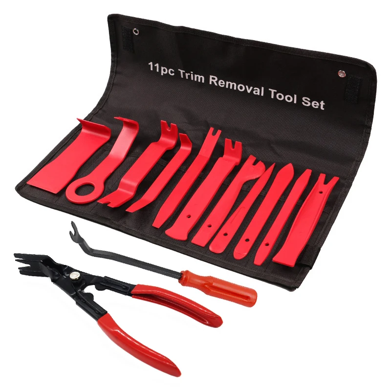 

12pc Trim Removal Tool Set Auto Door Panel Remover Pry Tools Set Nylon Panel Removal Tool Fastener Remover Set Car Repair Tools