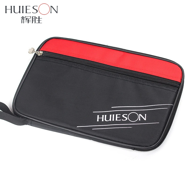 

Huieson Exclusive Quality Rectangle Table Tennis Racket Case Bag Ping Pong Paddle Bat Container Bag Red/Blue/Black