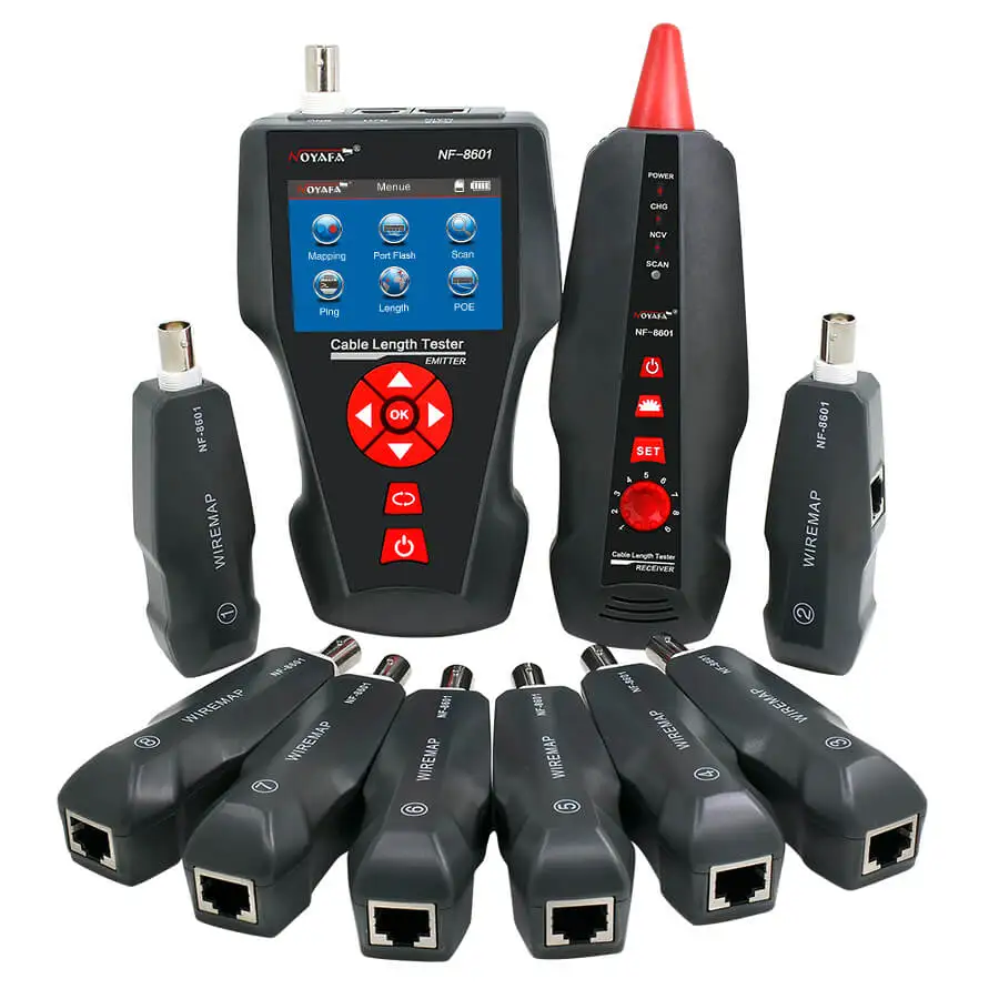 Noyafa NF 8601W английская версия Многофункциональный сетевой кабель тестер ЖКД длины