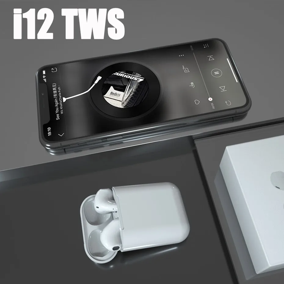 i12 TWS 5.0 Bluetooth HIFI Wireless Earphone Headphones Ture Wireless Headset Earbuds With Mic Auriculares bluetooth inalambrico (1)