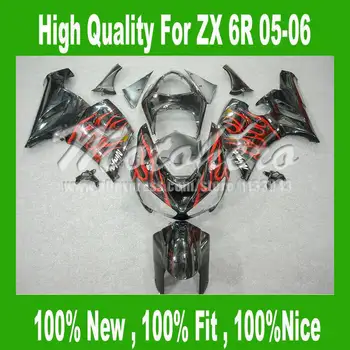 

ABSZX 6R 2005 2006 fairing FOR KAWASAKI NINJA ZX 6R 636 2005 2006 ZX-6R 05 06 ZX6R 05 06 ZX 6R 05 06 fairing parts red black fla