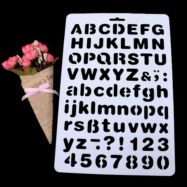 new letter stencil layering stencils album scrapbooking decorative letter stencil