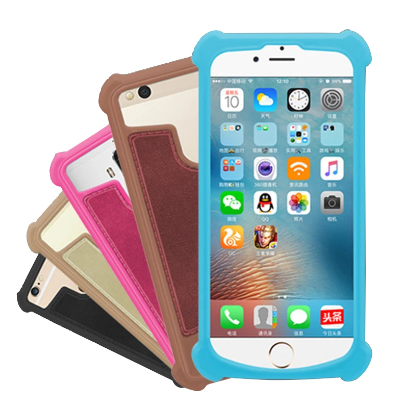 For Denver SDQ-55044L Case Silicone Shockproof Protect Leather Cover Rubber Phone SDQ-57004L 5.7 inch Coque | Мобильные телефоны и