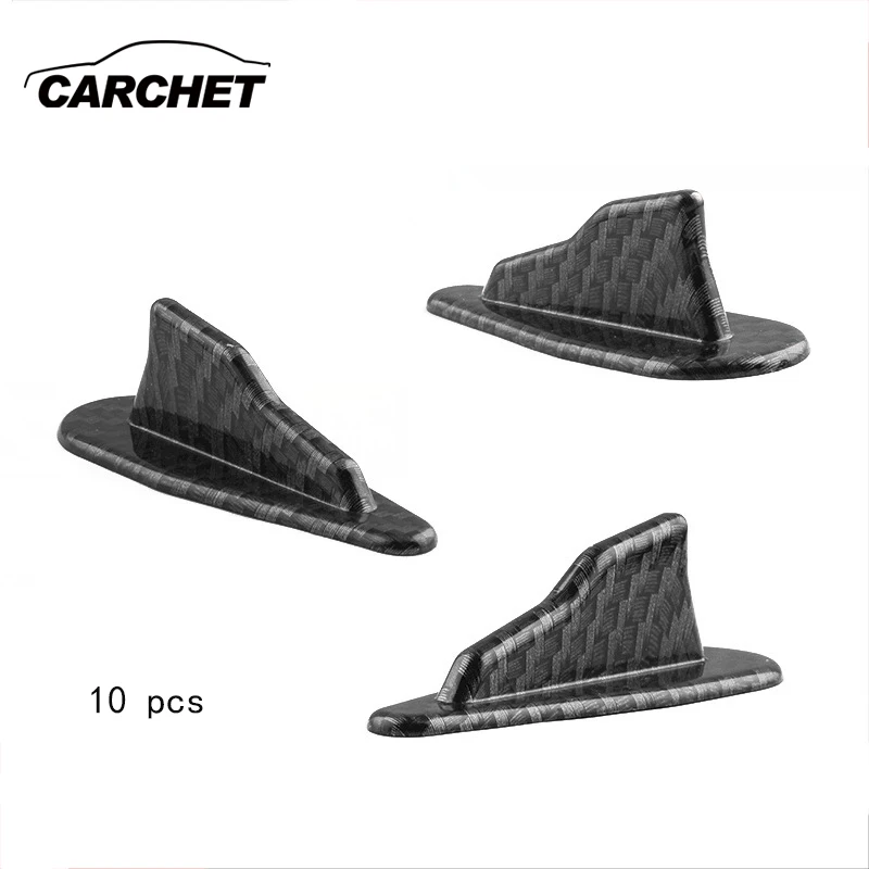 CARCHET 10 шт. автомобильные Спойлеры на крышу Акулий плавники спойлер комплект крыла