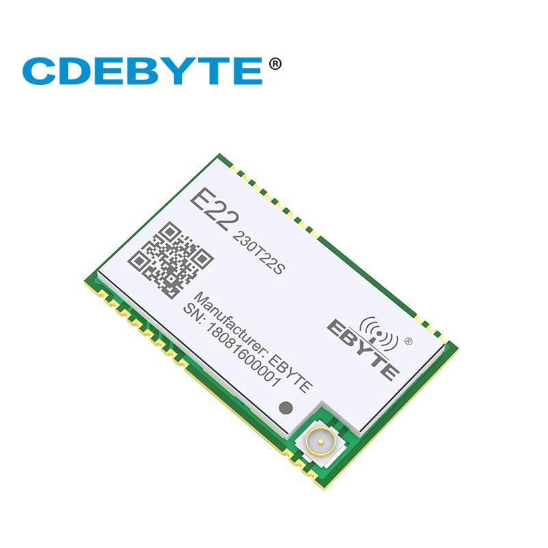 SX1262 230 МГц E22 230T22S SMD UART беспроводной передатчик и приемник RF модуль RSSI чистая
