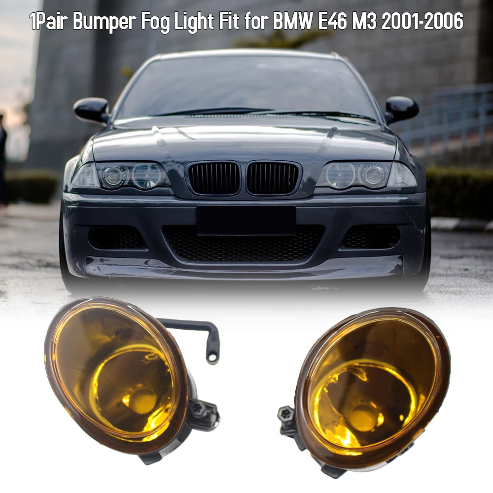 Perfect 1Pair Car Bumper Fog Light Fit for BMW E46 M3 2001-2006 Car Accessories 2