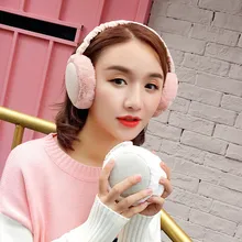 Новые Унисекс Складные меховые зимние наушники для женщин теплые наушники подарки для девочек крышка уши муфта AB338