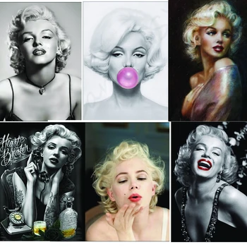 

Marilyn Monroe Photo Mosaic Drill Resin Embroidery 5D Diy square monDiad Painting Handmade Cross Stitch Kit diamond embroidery