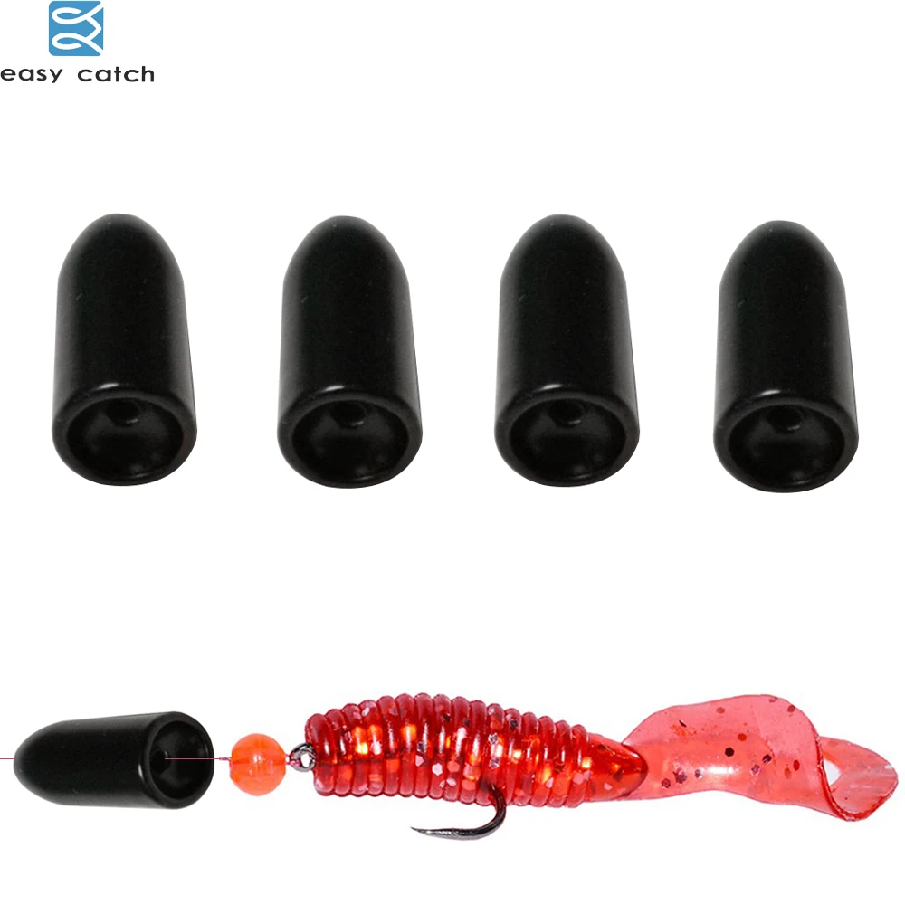 

EASY CATCH 4pcs/lot 100% Black fishing Tungsten sinker Bullet lure fishing tools Fishing weights for cast sinkers