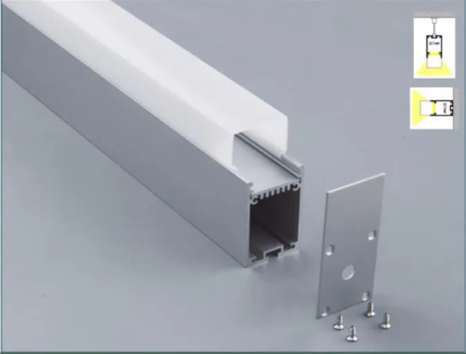 

Free Shipping 2m/pcs 25pcs/lot Free Shipping Cost  led aluminum profile for led strips with clear or  milky diffuse cover,