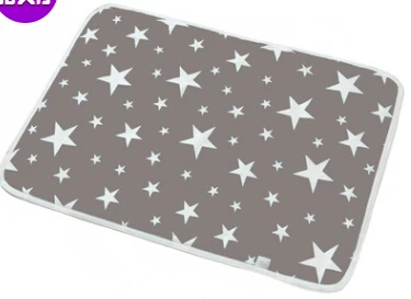 Моющийся матрас для новорожденных, дышащие принадлежности, водонепроницаемый матрас для кроватки, непромокаемый матрас для смены подгузников - Цвет: Gray Star