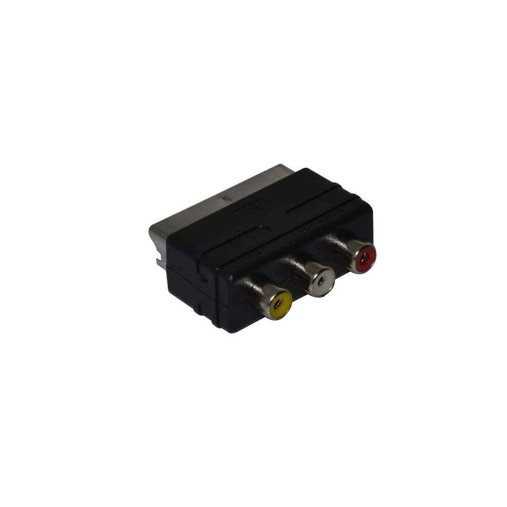 

RGB Scart Plug to 3RCA RCA Female AV Adapter Input for PS4 / WII DVD VCR