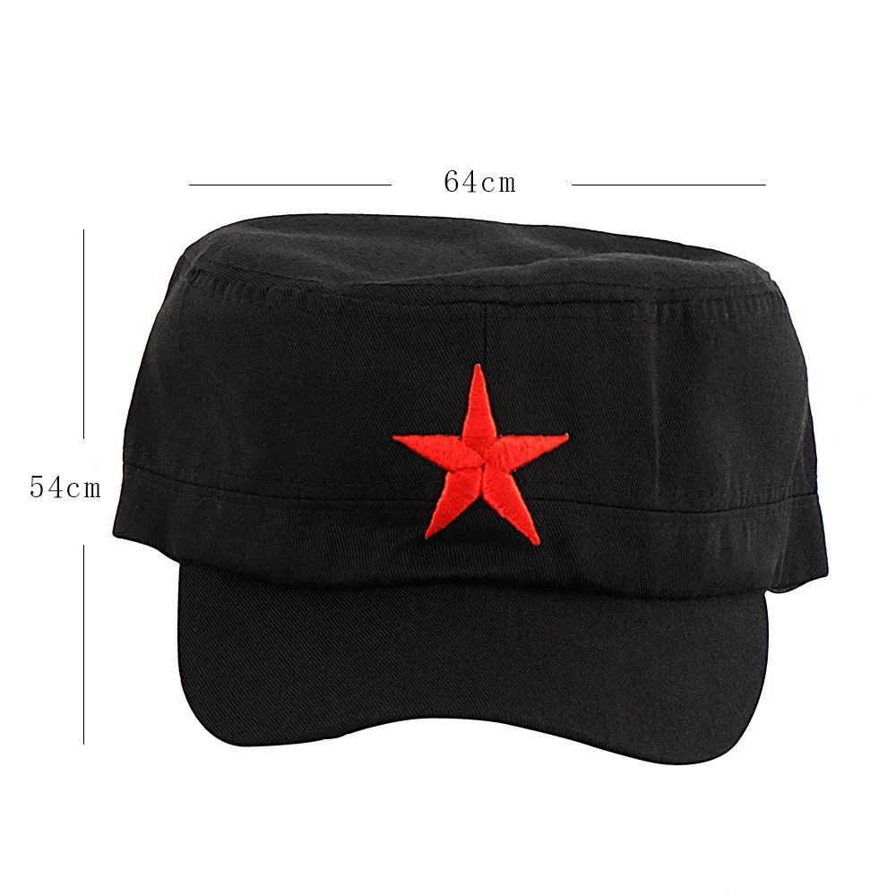 1pcs China Red Army Cotton Cap Hat Red Star Chairmen Mao Communist Party Men's Gift Personality Casual Visor images - 6