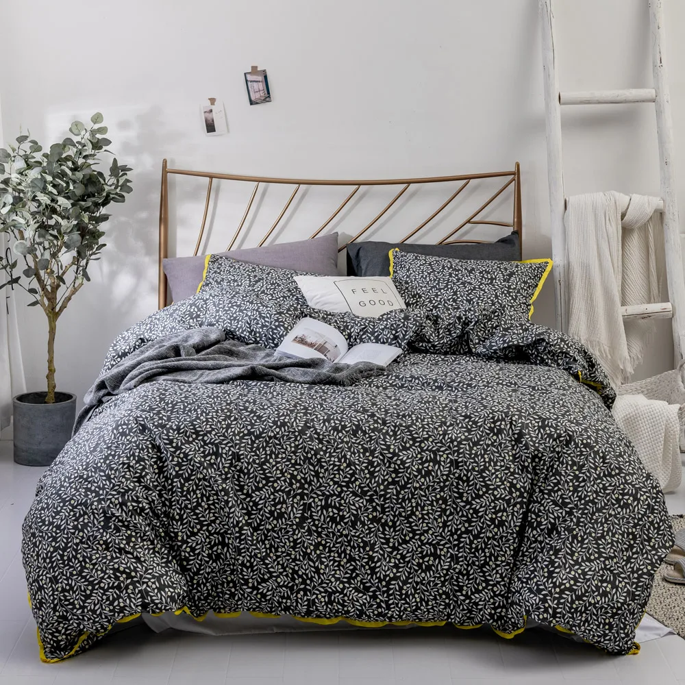 cotton flower bedding set duvet cover (5)