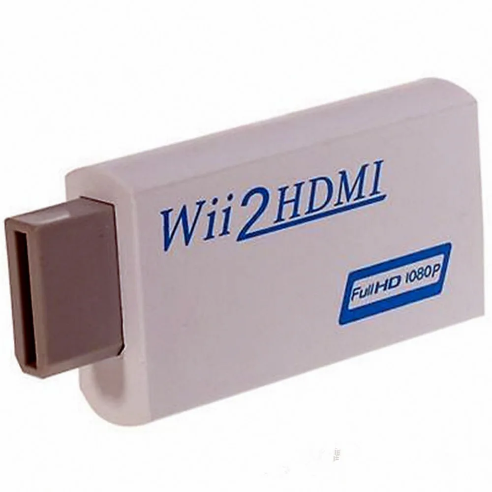 Высококачественный Full HD HDMI 1080P конвертер адаптер с 3,5 мм аудио выходом для wii 2 HDMI белый дропшиппинг 012