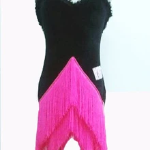 На заказ по индивидуальному заказу профессиональная кисточка латинская Румба ча-ча Румба Самба Пасо двойное jive танцевальное платье