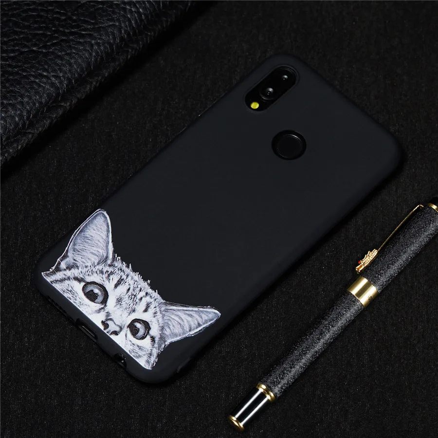 Чехол для huawei P20 Lite чехол 5 84 дюйма с милым рисунком кота собаки Луны силиконовый