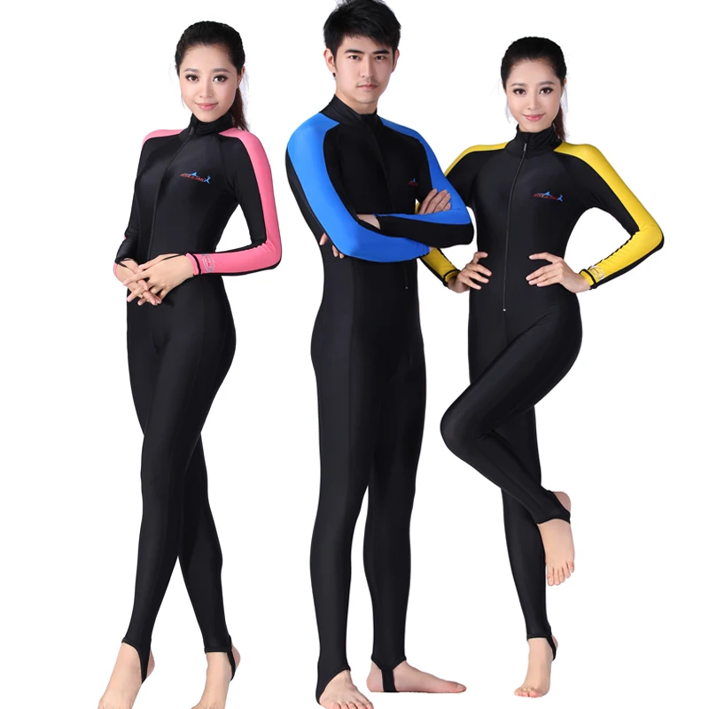 DIVESAIL Lycra Stinger Diving Skin Men Women Scuba Snorkeling Diving Suit Rashguard Long Sleeve
