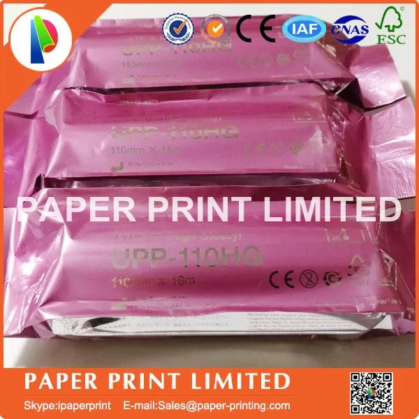 

10x rolls UPP 110HG 110mm wide * 18 M long high glossy ultrasound paper for the UP-D895MD printers