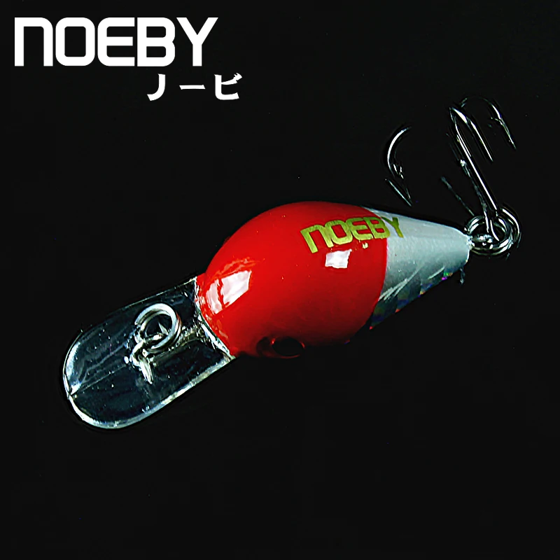 NOEBY 1 шт. рыболовная приманка 25 мм/2,5 г 0-0,8 м Тонущая супер кренкбейт блесны на карпа рыболовные VMC тройные Крючки жесткие приманки NBL 9065