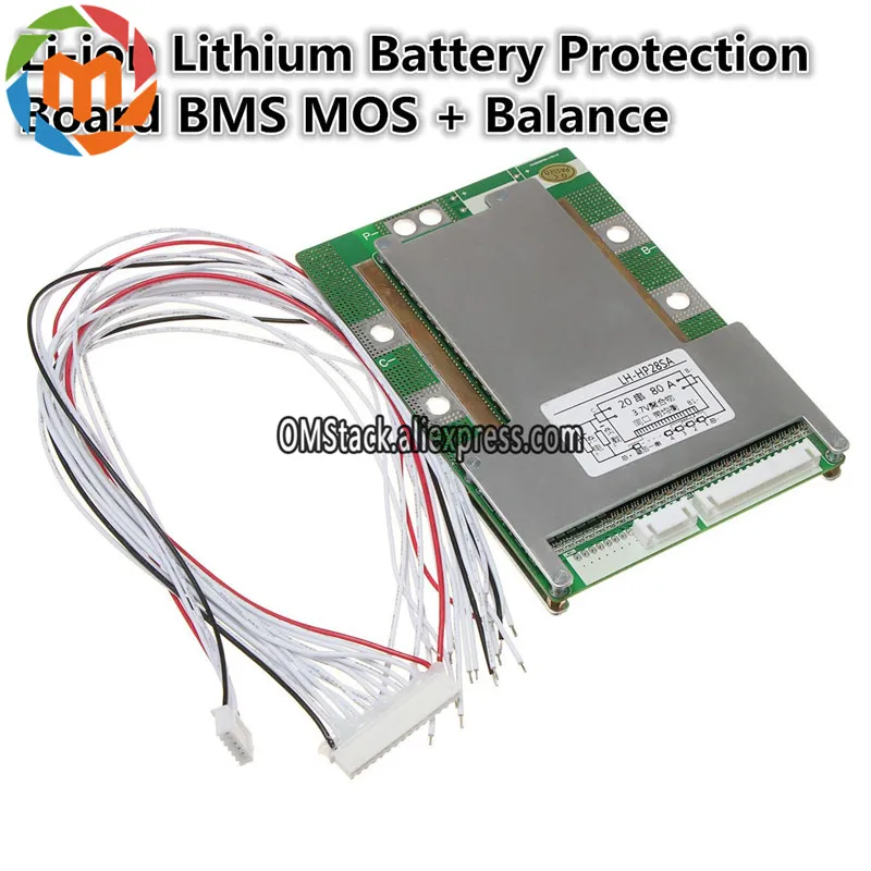 1PC-New-Arrival-20S-72V-84V-80A-18650-Li-ion-Lithium-Battery-Protection-Board-BMS-MOS