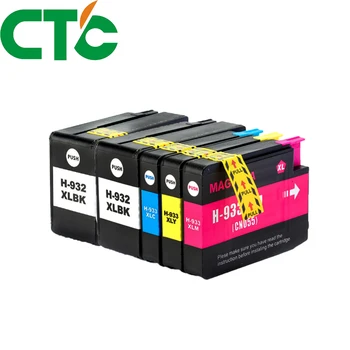 

5 Pack Compatible Ink Cartridge Replacement for 932 933xl for Officejet 6100 6600 6700 7110 7610 7612 H611a H711a H711n