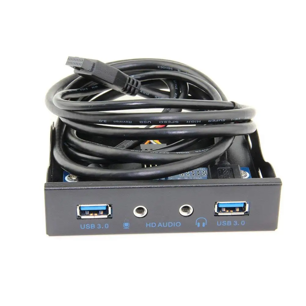 حار 3.5 بوصة USB3.0 19PIN Hub HD إخراج الصوت Mic المدخلات قرص مرن الجبهة لوحة حار 3.5 بوصة USB3.0 19PIN Hub HD إخراج الصوت Mic المدخلات قرص مرن الجبهة لوحة