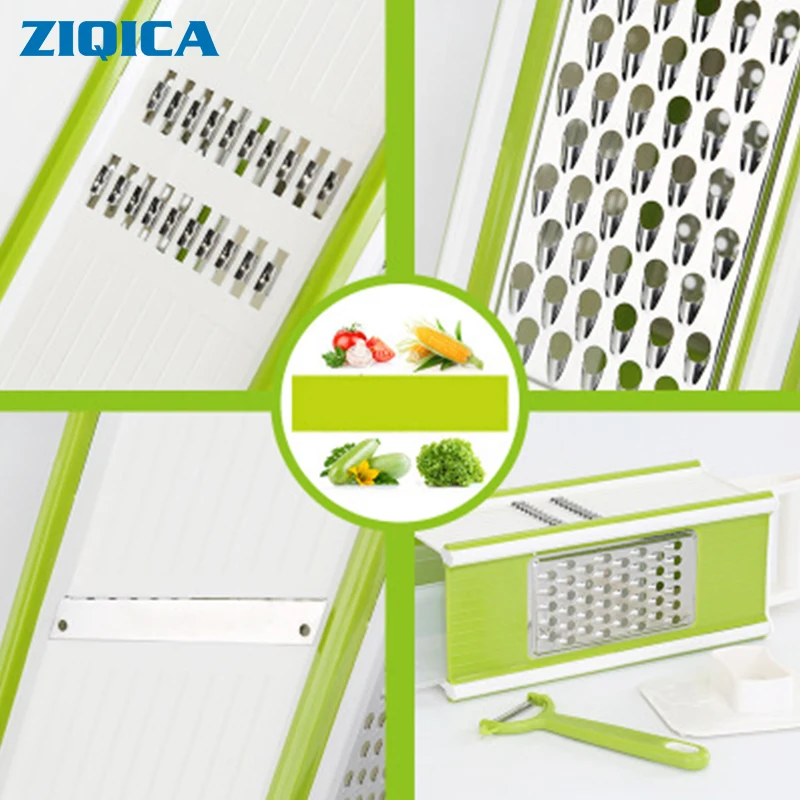 ZIQICA пять-в-одном Терка многофункциональный измельчитель кухонные фрезы четырехсторонняя квадратная режущая машина