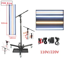 PDR полоса линия доска безболезненный вмятин ремонтный инструмент набор лампа Светоотражающая Борда 12 В PDR лампа доска