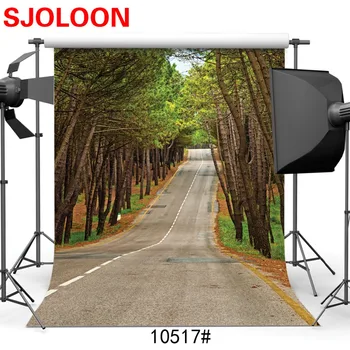 

SJOLOON Forest road backdrop Photo background photography backdro Fond studio photo vinyle Photography backdrops 250x180cm