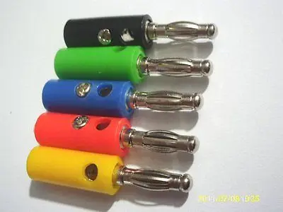 

2500 PCS 5 Color 4mm banana plug FOR Power Amplifiers Binding Post