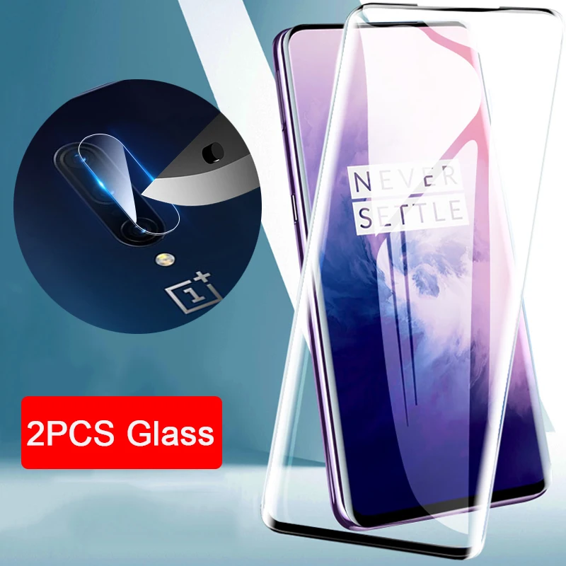 

2pcs 5D curved tempered glass + Camera Lens glass for Oneplus 7 Pro One Plus 7pro Oneplus7 Pro Oneplus7pro screen protector film