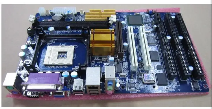 Freeshipping GoodQuality 845GV with 3 ISA Motherboard Support Socket 478 CPU 2 PCI Slots Onboard VGA