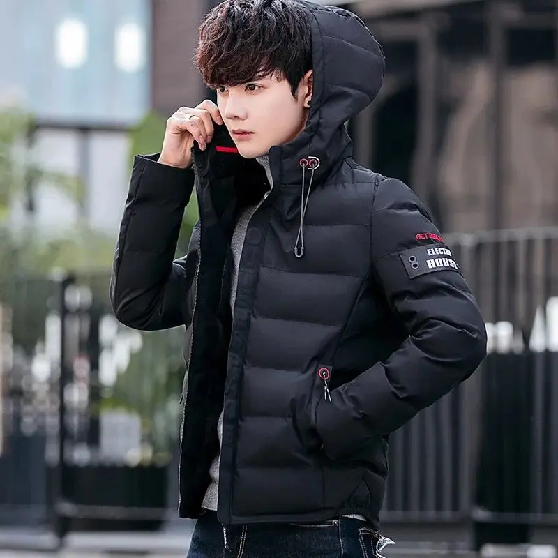 Invierno para hombre de gran tamaño chaquetas de algodón Casual con capucha gruesa acolchada parkas los hombres chaqueta caliente de la Outwear 1788|Chaquetas| - AliExpress