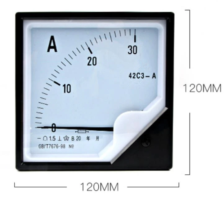 42C3 DC стрелочный прибор 75mV Вольтметр Амперметр стрелочный прибор 10A 20A 30A 50A 75A 100A 150A 200A 250A 300A Аналоговый Амперметр Панель