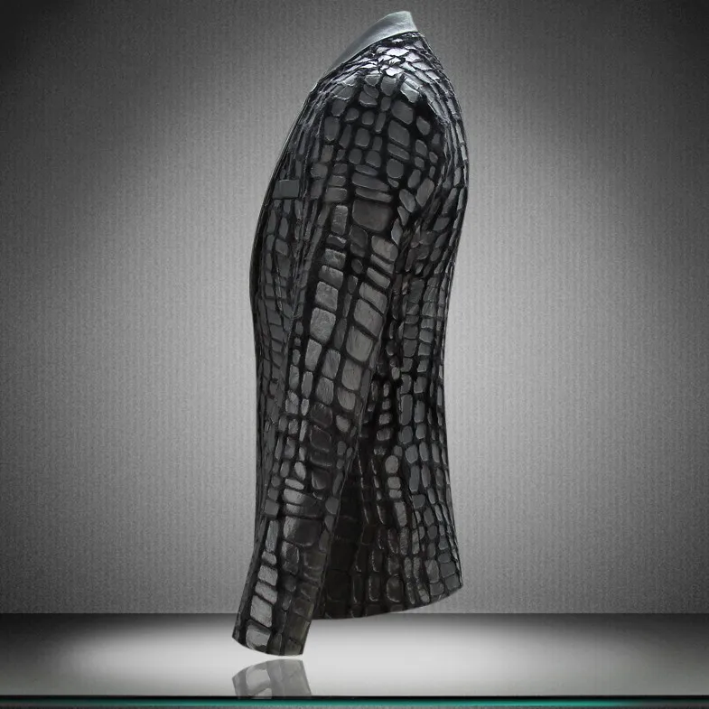 Blazers Black Stage Costumes Fashion Coat Brand Spring Casual Suit New Thin Section Men Male Slim Fit MOOWNUC Personality Fit Blazers Black Stage Costumes Fashion Coat Brand Spring Casual Suit New Thin Section Men Male Slim Fit MOOWNUC Personality Fit