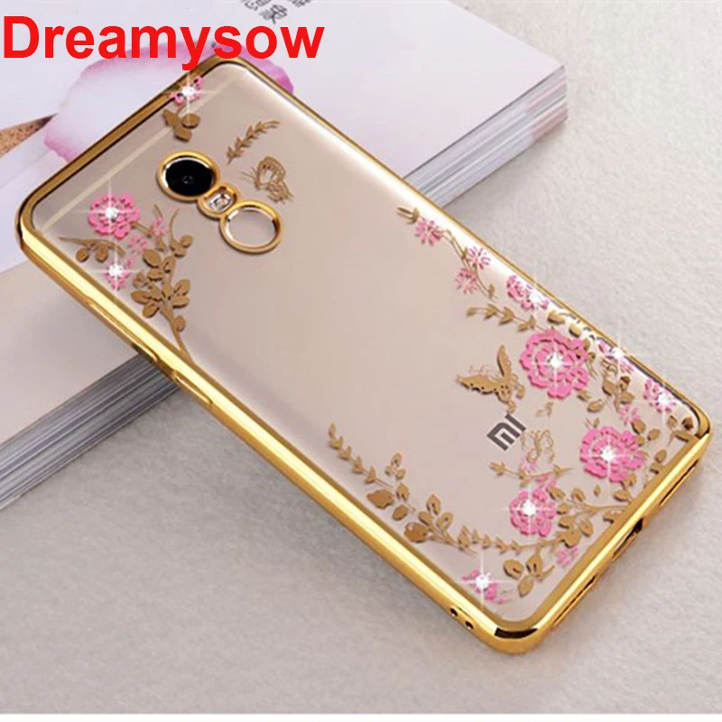 

For Xiaomi Mi A2 Lite Redmi Note 7 6Pro 5Pro 5A Pro 6 6A 4 Global 4X 4A 4Pro 5Plus Flower Bling Diamond Soft TPU Silicone Cover