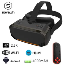 Sovawin H3 все в одном VR Гарнитура 3D смарт Очки виртуальной реальности очки VR шлем 2K wifi HDMI видео с контроллером