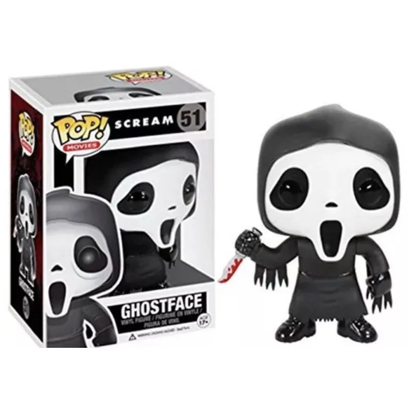 Funko pop Scream ghost face фигурку аниме модель ПВХ Коллекция игрушки для детей