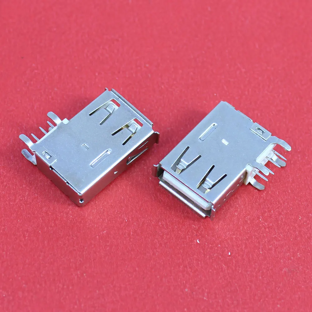 ChengHaoRan 1 шт. USB 2 0 4 контактный гнездовой разъем типа А с изгибом рта 90 градусов для