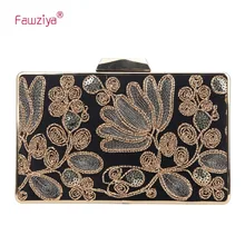 Fawziya Свадебный клатч с вышивкой, атласные вечерние сумки с блестками и клатчи для женщин