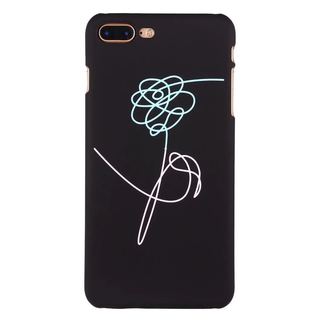 Phone Case Flower Frosted Cover for iphone Injection 6/6S/6P/6SP/7/8/7Plus/8Plus/X Black |
