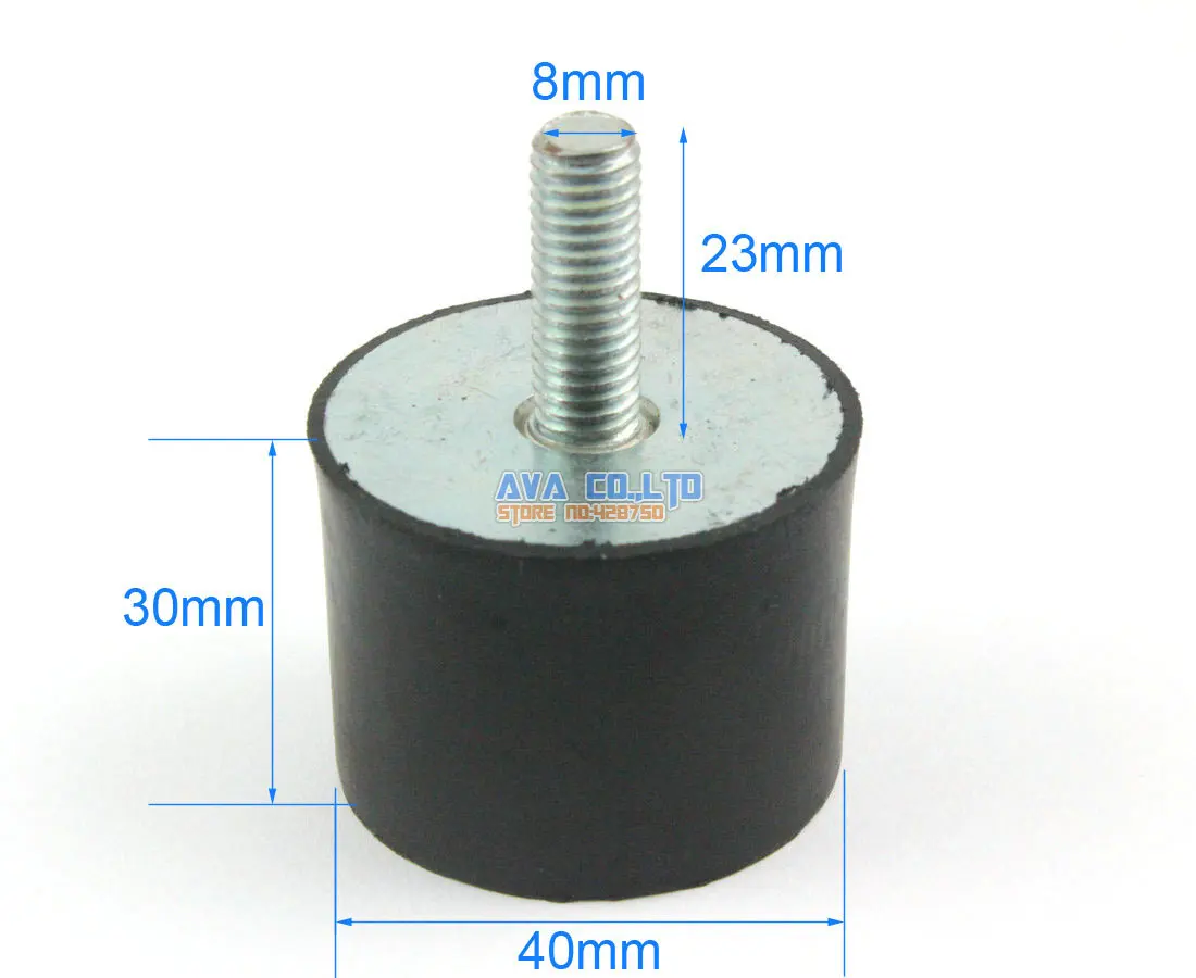 2 шт. 40*30 мм специальные внутренние подкладки для тела M8* 23 мм Мужской виброизоляция крепление шпульки изолятор