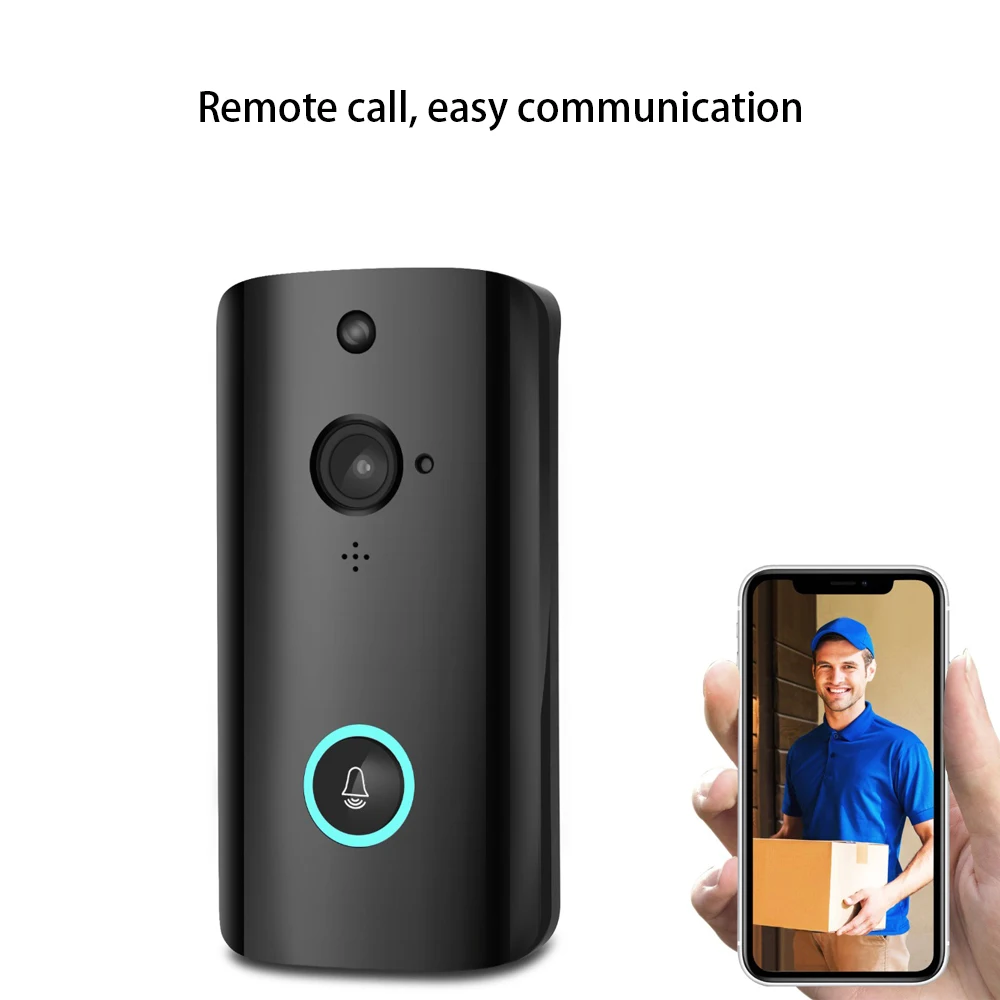 

Smart IP Audio Walkie-Talkie WI-FI Video Doorbell Mobile Phone Waterproof Doorbell Apartment Infrared Alarm Wireless Monitoring