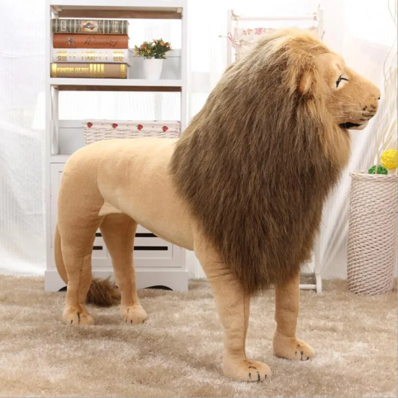 life size lion stuffed animal
