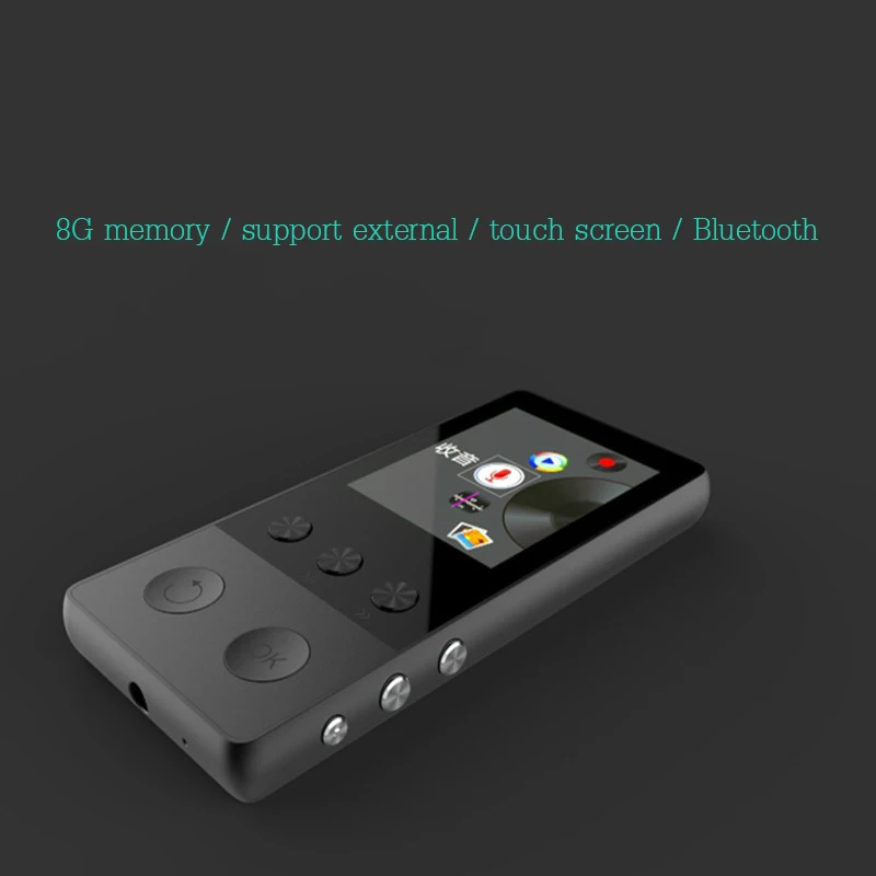 Bluetooth mp3 mp4 сенсорный плеер 8G мини портативный цветной экран карта рекордер максимальная поддержка 64G расширение музыкальный плеер