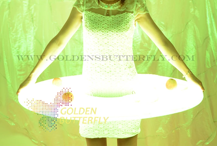 

Luminous mobile booth Illuminated Glowing Light LED booth Women Ballroom Dance LED Dress Performance Dress Accessories
