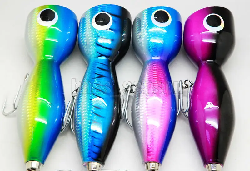 Набор 4 шт 7 &quot155 г ручной работы деревянный GT Popper TopWater Surface рыболовная приманка 180